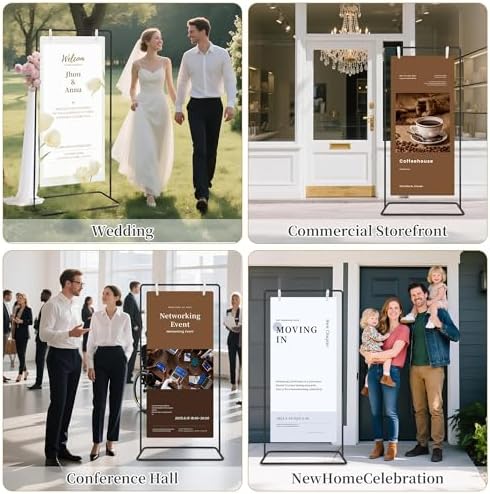 Adjustable Wedding Welcome Sign Stand Holder