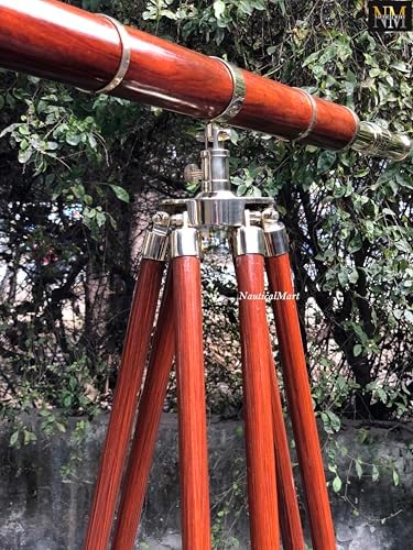 Floor Standing Telescope - Galileo Nautical Decor 64 Inches