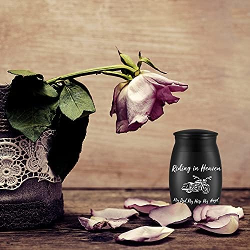 Small Personal Cremation Urn for Dad Handcrafted Engraved