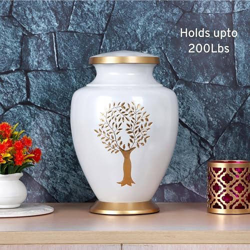 Alpha Living HOME Decorative Urn 11 Gold White