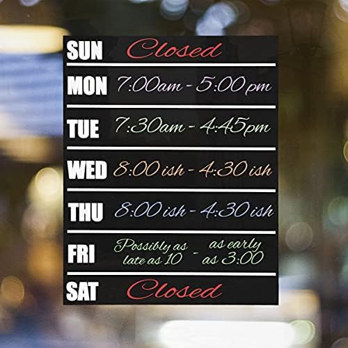 Weekly Meal Planner Chalkboard Sign - 115x145 Inch Reusable Wall Mount Organizer