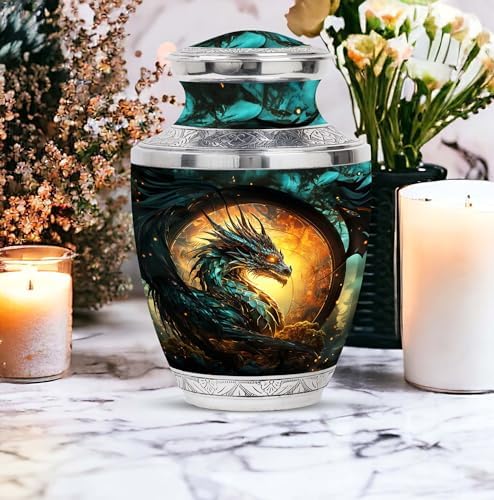 Guardian Dragon Decorative Urn - Velvet Bag Included