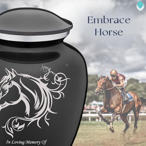GetUrns Personalized Horse Cremation Urn for Human Ashes 200 lbs