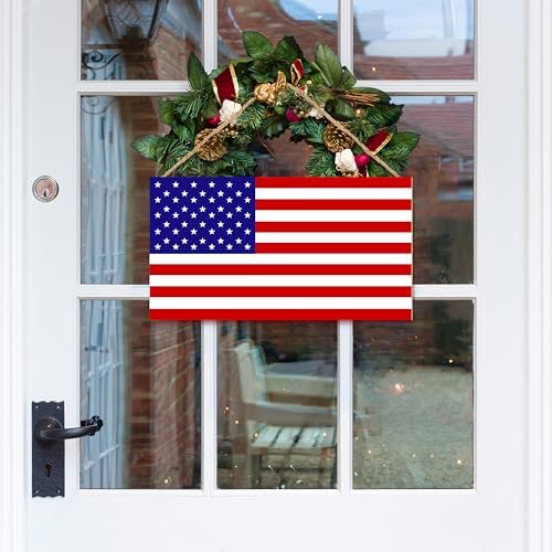 American Flag Door Hanging Sign with Strap