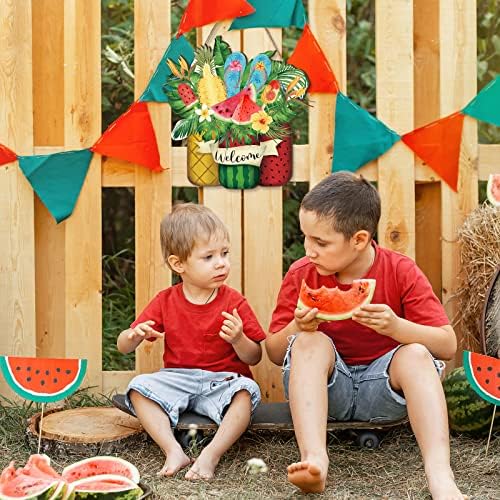 Shellwei Summer Welcome Door Sign 12 Inch