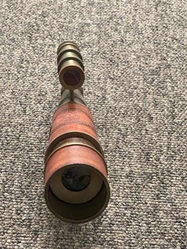 Leather Double Barrel Spyglass with Stand
