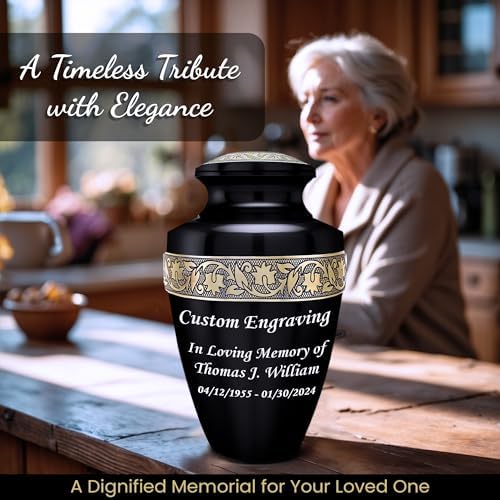 Personalized Engraved Urn Set of 6 for Ashes