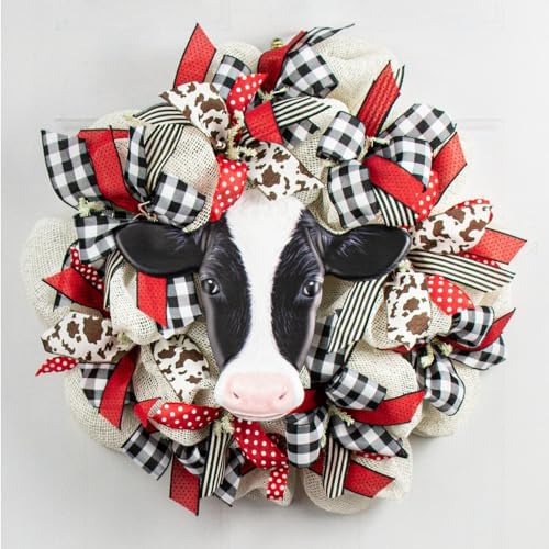 12 Inch Metal Black Cow Embossed Decor Sign