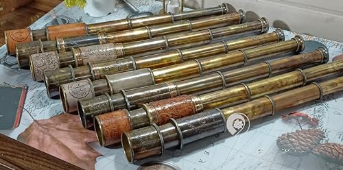 Collection of 8 Brass Maritime Sailor Pirate Spyglasses Telescopes