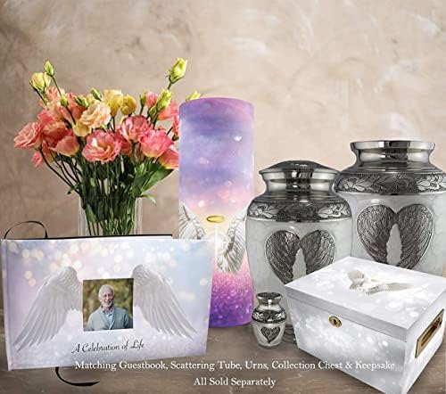 Angel Cremation Urn for Women - Handcrafted Decorative Urn