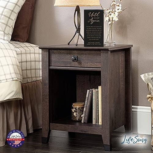 LifeSong Milestones Black Decorative Urn for Son or Father