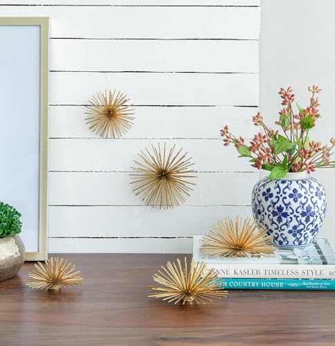 ORYNTIDE Gold Iron Starburst Wall Decor