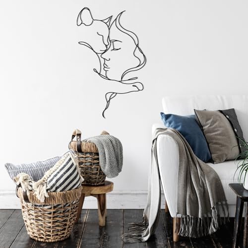 Seemy Cat Decor Wall Art 18x11 Metal Sign