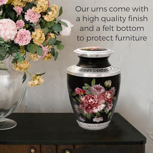 Peony Bouquet Cremation Urn for Human Ashes