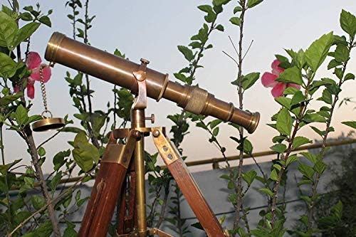 Mahira Nautical Classy Brass Telescope with Adjustable Tripod Stand