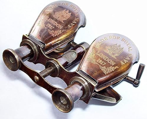 Vintage Brass Pirate Ship Telescope Brown