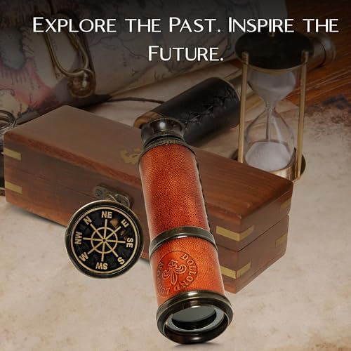 Vintage Brass Pirate Spyglass Telescope 15 Inches