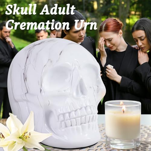 Rsobl Cremation Urn - Decorative Skull Urn for Human Ashes