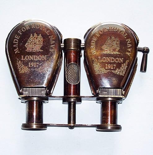 Vintage Brass Pirate Ship Telescope Brown