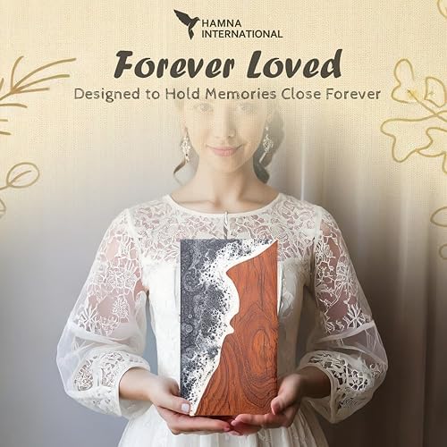 Grey Ocean Rosewood Cremation Urn for Men