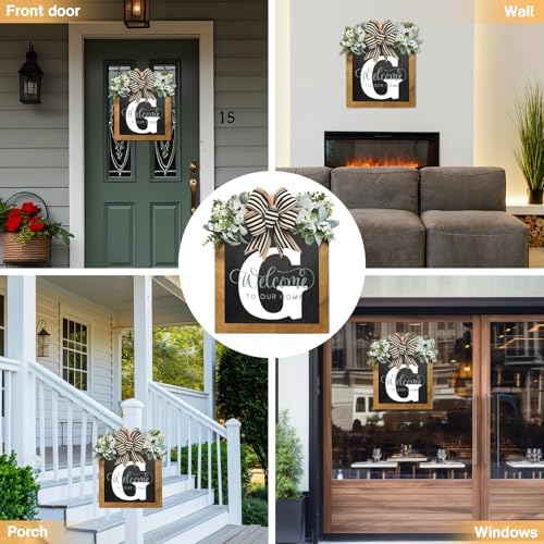 Last Name Welcome Sign for Front Door 14x12