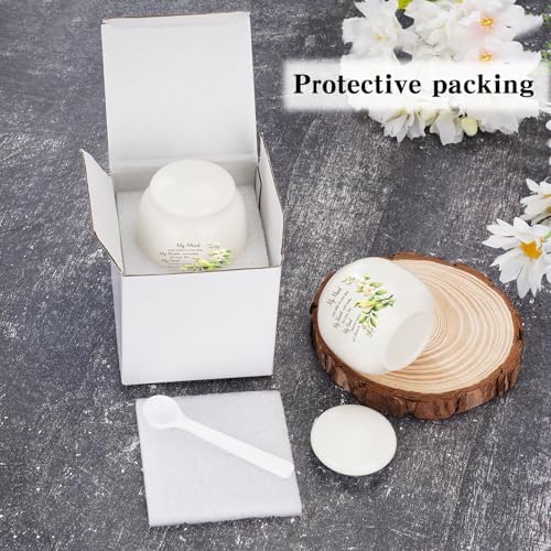 SOITIS 24 Inch Ceramic Urn for Human Ashes - Elegant Mini Memorial Keepsake