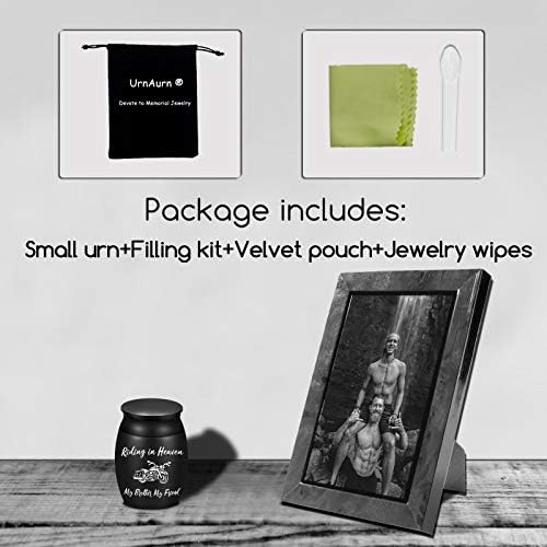 Elegant Engraved Urns for Brother Ashes 16 Inch Small Cremation Urns for Funeral