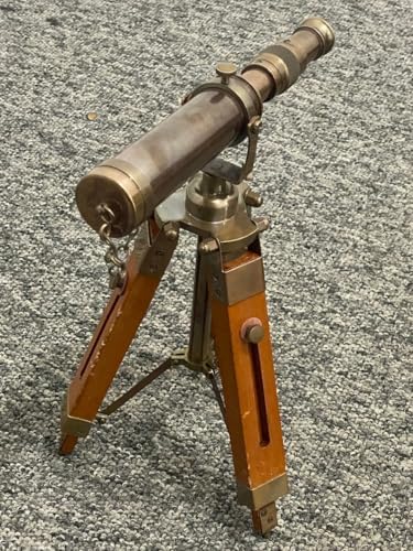 Brass Wood Telescope Nautical Decor Gift