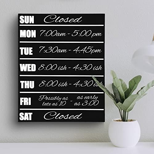 Weekly Meal Planner Chalkboard Sign - 115x145 Inch Reusable Wall Mount Organizer