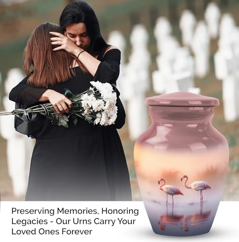 Flamingo Mini Keepsake Urn for Ashes - Elegant Durable