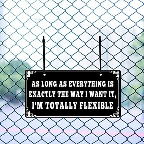 Double Sided Funny Wall Sign 10x5 Inch Decor