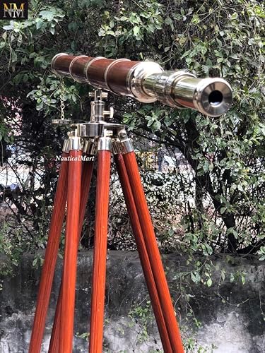 Floor Standing Telescope - Galileo Nautical Decor 64 Inches