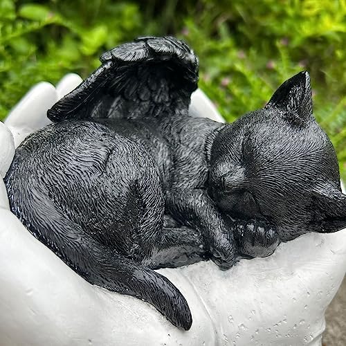 Personalized Resin Cat Cremation Urn with Name and Date