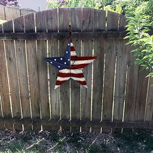 Patriotic Metal Star Wall Art Decor 165 Inch